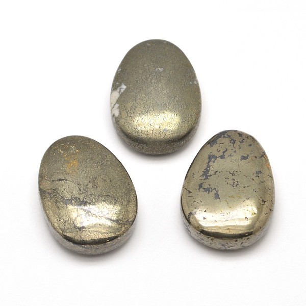 Teardrop Natural Pyrite Pendants