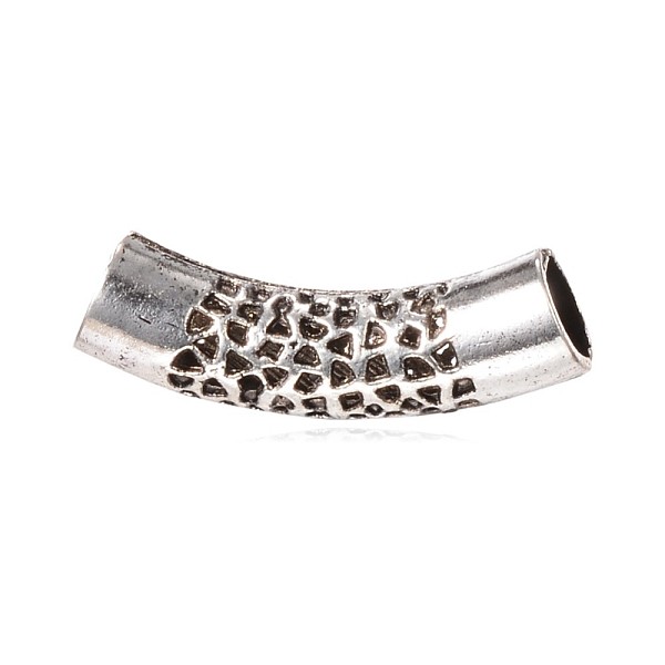 

PandaHall Tibetan Style Alloy Hollow Tube Beads, Antique Silver, 45x11mm, Hole: 9mm Alloy Tube