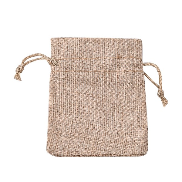 

PandaHall Burlap Packing Pouches Drawstring Bags, Dark Khaki, 23x17cm Burlap Yellow