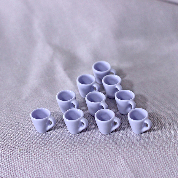 

PandaHall Resin Miniature Teacup Ornaments, Micro Landscape Garden Dollhouse Accessories, Pretending Prop Decorations, Lilac, 16x13mm..., Purple
