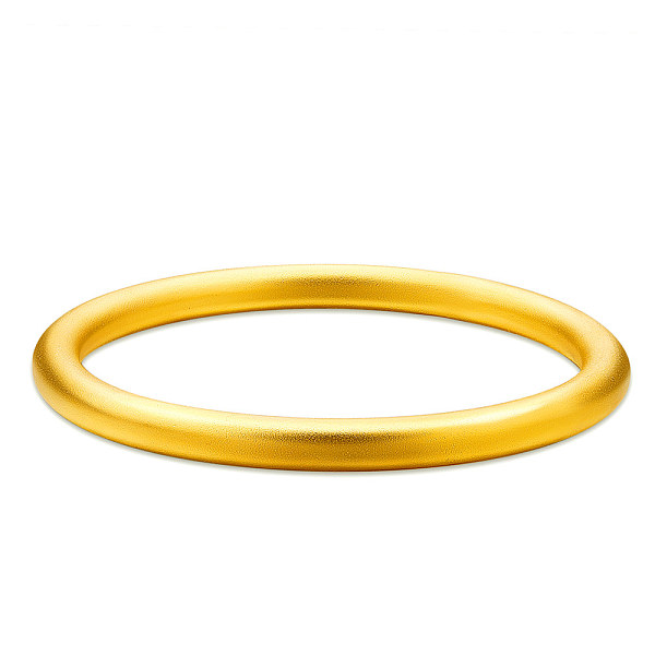 

PandaHall SHEGRACE Brass Buddhist Bangles, Real 24K Gold Plated, 2-3/8 inch(6.2cm) Brass