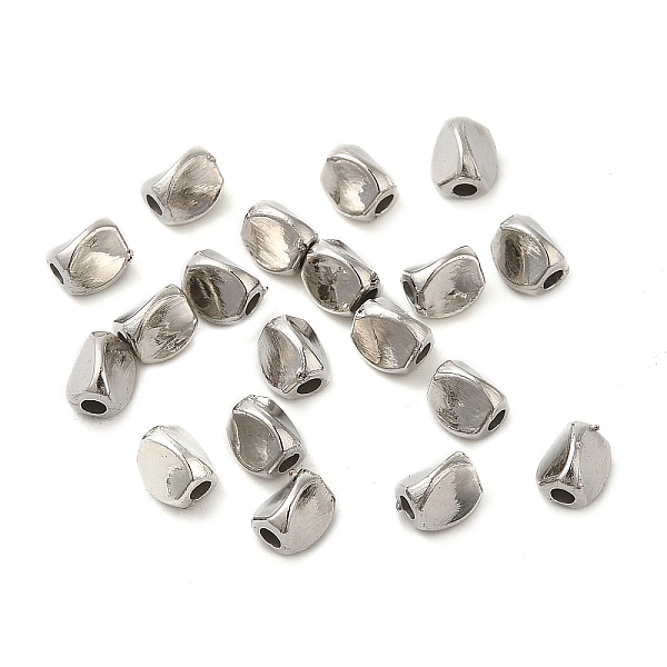 

PandaHall CCB Plastic Beads, Twist, Platinum, 5x4.5x4mm, Hole: 1.6mm Plastic Twist