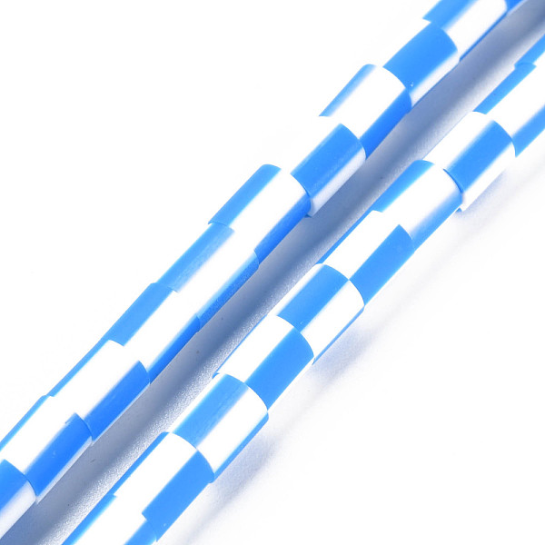 

PandaHall Handmade Polymer Clay Bead Strands, Column, Dodger Blue, 5x2.5~6.5mm, Hole: 1.6~1.8mm, about 62~68pcs/strand, 15.28 inch~15.55...