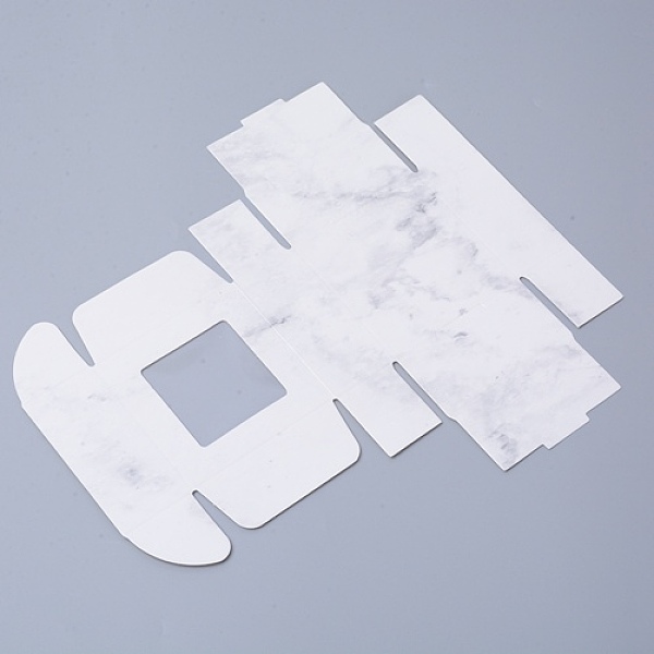 

PandaHall Paper with PVC Candy Boxes, with Square Window, for Bakery Box, Baby Shower Gift Box, Square, White, 6.5x6.5x3cm Paper Square...