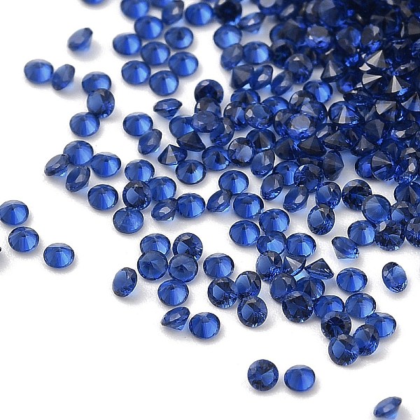 

PandaHall Cubic Zirconia Cabochons, Faceted Diamond, Marine Blue, 1x1mm Cubic Zirconia Diamond