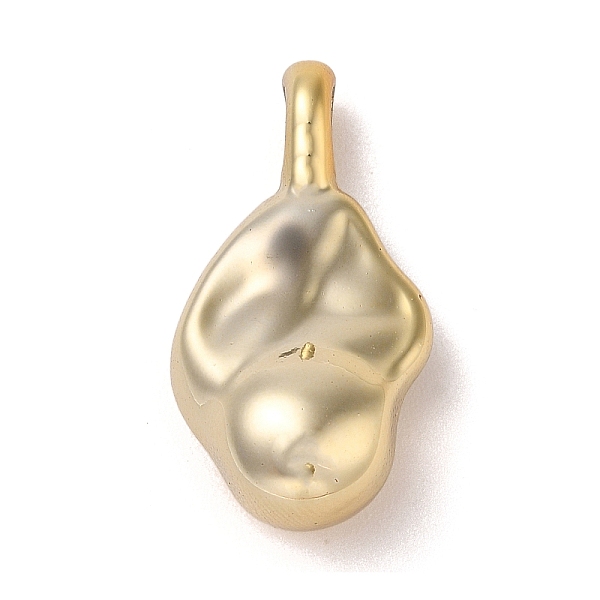 

PandaHall CCB Plastic Pendants, Irregular Teardrop, Golden, 29.5x16x12mm, Hole: 4x5mm Plastic Teardrop