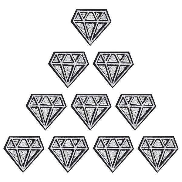 Tissu De Broderie Informatisé En Diamant à Repasser/coudre Sur Des Patchs