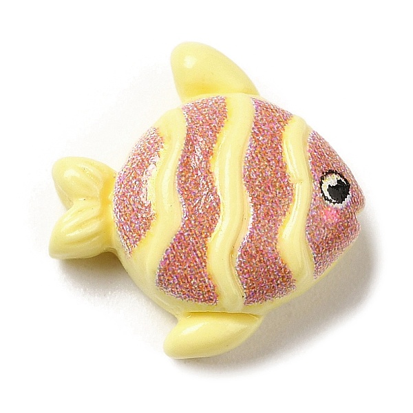 

PandaHall Ocean Theme Opaque Resin Cabochons, Sea Animal Cabochons, Fish, 14x13.5x6mm Resin Fish