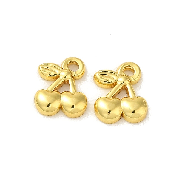 

PandaHall 304 Stainless Steel Charms, Cherry Charm, Real 18K Gold Plated, 9.5x7.5x2mm, Hole: 1.4mm 304 Stainless Steel Cherry