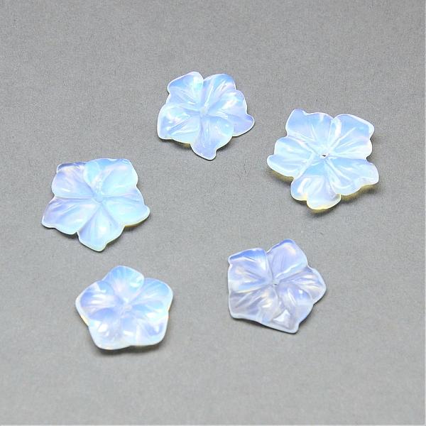 

PandaHall Opalite Beads, Flower, 16~20x16~20x4~5mm, Hole: 1mm Opalite Flower