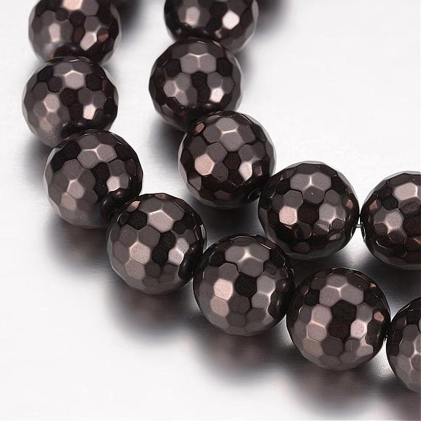 

PandaHall Non-Magnetic Hematite Beads Strands, Vacuum Plating, Faceted, Round, Mixed Color, 12mm, Hole: 1mm, about 35pcs/strands, 15.9 inch..., Multicolor