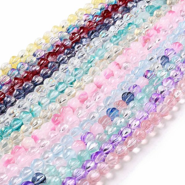 

PandaHall Transparent Glass Beads Strands, Lantern, Mixed Color, 10.5x9.5x10.5mm, Hole: 1mm, about 38pcs/strand, 15.24 inch(38.7cm) Glass..., Multicolor