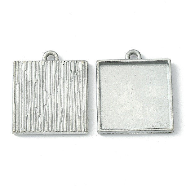 

PandaHall Alloy Pendant Cabochon Settings, Plain Edge Bezel Cups, Cadmium Free & Nickel Free & Lead Free, Square, Platinum, Tray: 25x25mm...