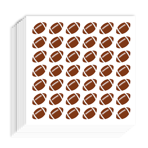 

PandaHall AHANDMAKER 840 Pieces Self-Adhesive Sports Ball Labels Stickers 0.5 Inch Rugby Sports Stickers for Planner Calendar Scrapbooking...