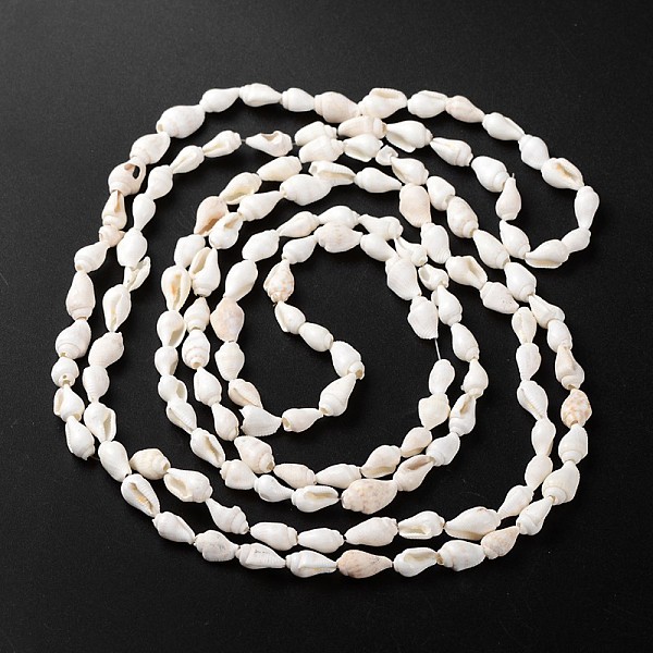 

PandaHall Natural Sea Shell Conch Bead Strands, 5.5~12.5mm, Hole: 1~2mm, about 135~145pcs/strand, 54~58.3 inch Other Sea Shell Others