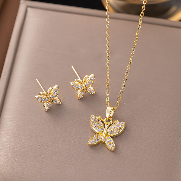 Brass Micro Pave Cl… - image