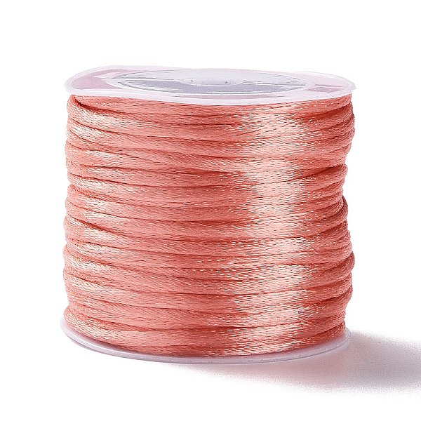 

PandaHall Nylon Cord, Satin Rattail Cord, for Beading Jewelry Making, Chinese Knotting, Indian Red, 2mm, about 10.93 yards(10m)/roll Nylon...