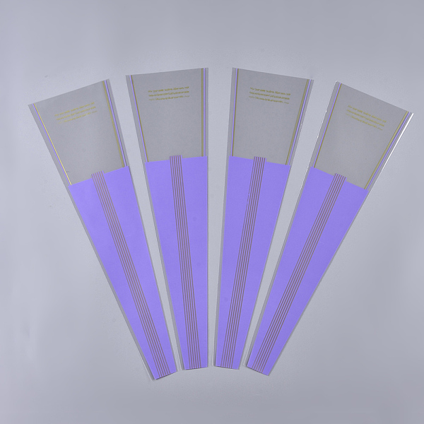 

PandaHall OPP Plastic Gift Bags, Single Flower Packaging Bags, Flower Bouquet Bag, Striped Pattern, for Teachers' Day, Medium Purple...
