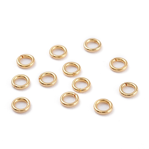 

PandaHall 304 Stainless Steel Jump Rings, Open Jump Rings, Round Ring, Real 18K Gold Plated, 21 Gauge, 6x0.7mm, Inner Diameter: 4.6mm 304...