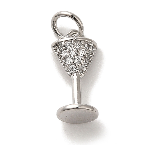 Brass Micro Pave Cubic Pendants