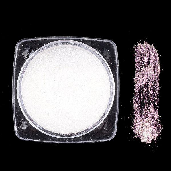 

PandaHall Metallic Mirror Holographic Pigment Chrome Powder, for Nail Art Gel Polish Manicure Decoration, Misty Rose, 29.5x29.5x14.5mm..., Red
