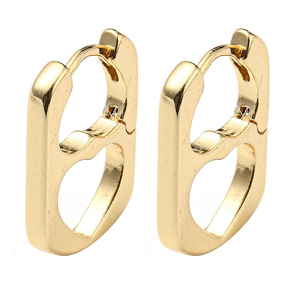 

PandaHall Brass Hoop Earrings, Hollow Heart, Light Gold, 18.5x12mm Brass Heart