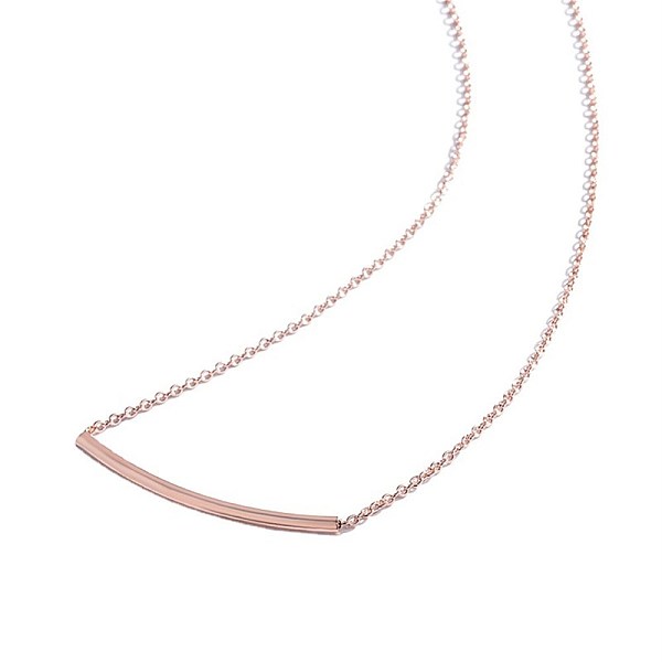 

PandaHall Brass Pendants Necklaces, Tube, Rose Gold, 1.6cm Brass