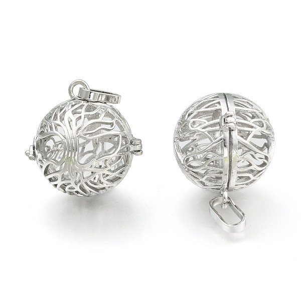 

PandaHall Rack Plating Brass Hollow Round Cage Pendants, For Chime Ball Pendant Necklaces Making, Nickel Free, Platinum, 28x28.5x24mm, Hole...