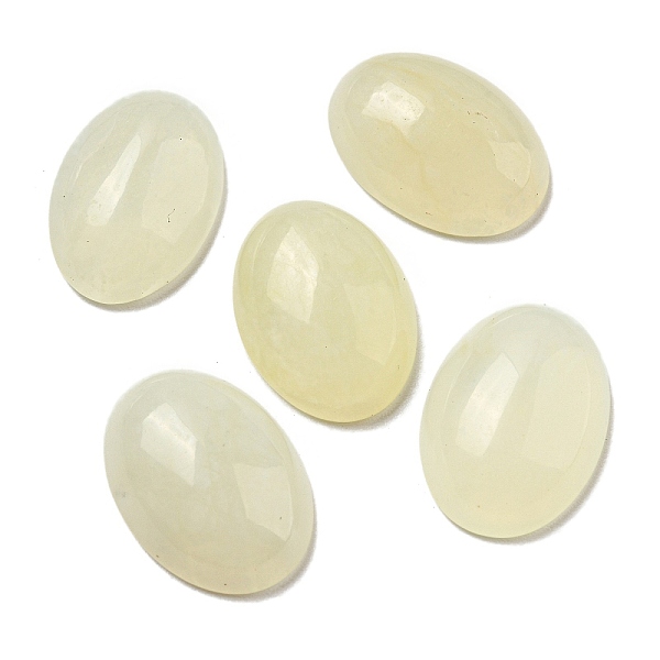 

PandaHall Natural New Jade Cabochons, Oval, 18x13x5~5.5mm New Jade Oval