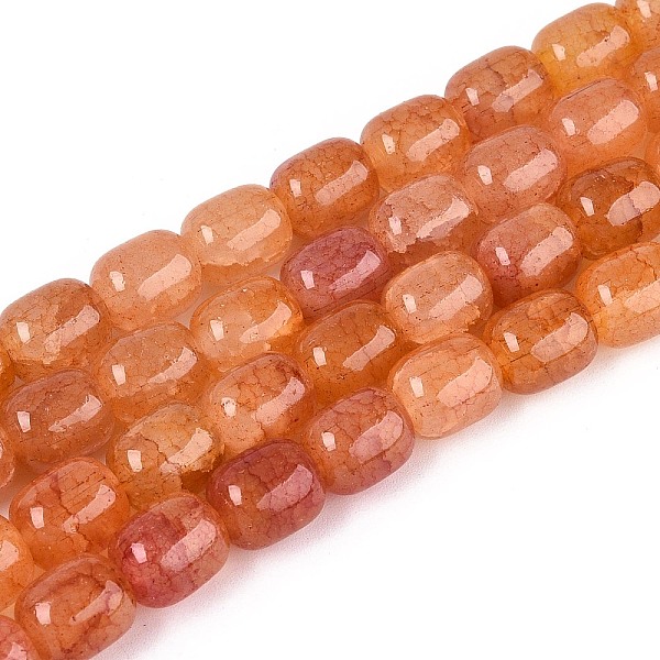 Baking Painted Crackle Glass Beads Strands