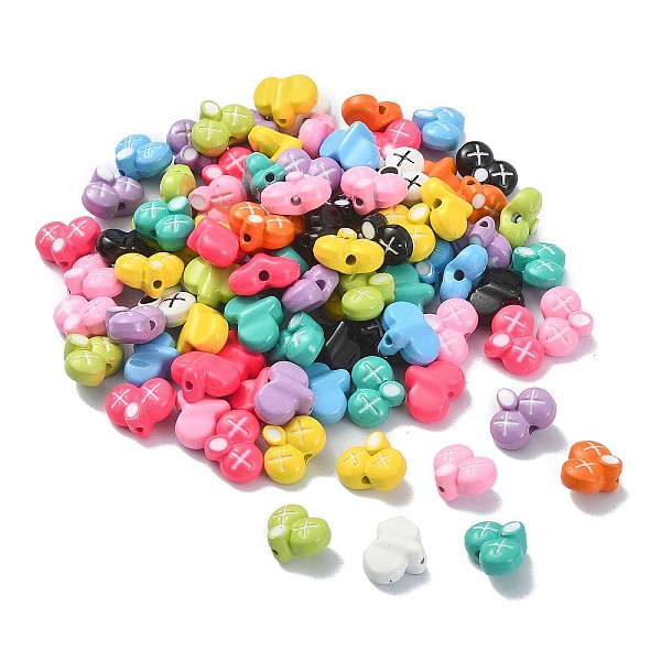 

PandaHall Spray Painted Alloy Beads, Mixed Color, 8x10x5mm, Hole: 1.4mm Alloy Others Multicolor