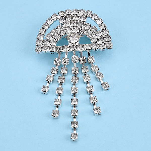 

PandaHall Crystal Rhinestone Lapel Pin, Creative Silver Plated Brass Badge for Backpack Clothes, Eye Pattern, 61.5x32x8mm, Pin: 0.6mm Brass..., Clear
