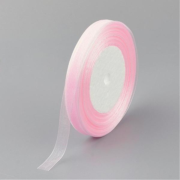 

PandaHall Organza Ribbon, Lavender Blush, 5/8 inch(15mm), 50yards/roll(45.72m/roll), 10rolls/group, 500yards/group(457.2m/group). Polyester..., Pink