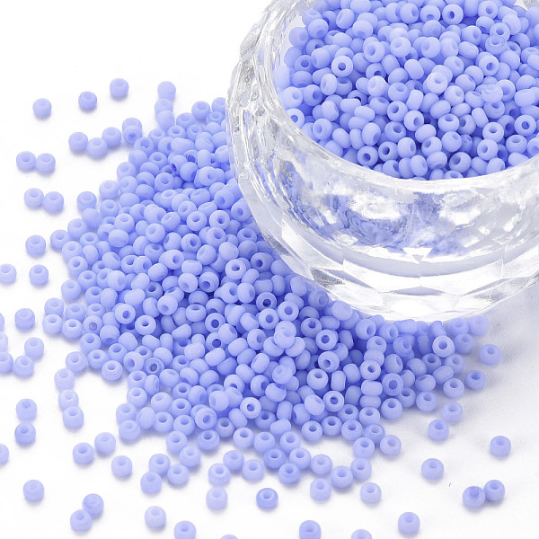 

PandaHall 13/0 Glass Seed Beads, Macaron Color, Round Hole, Round, Royal Blue, 13/0, 2~2.3x1.5mm, Hole: 0.8mm, about 450g/bag Glass