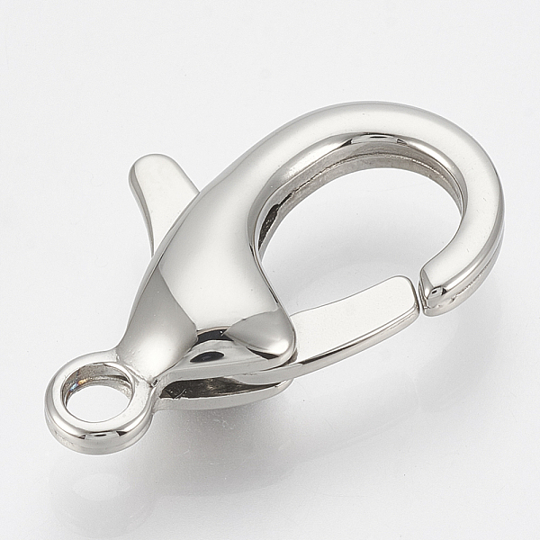 

PandaHall 304 Stainless Steel Lobster Claw Clasps, teardrop, Stainless Steel Color, 23x12.5x5mm, Hole: 3mm 304 Stainless Steel Teardrop