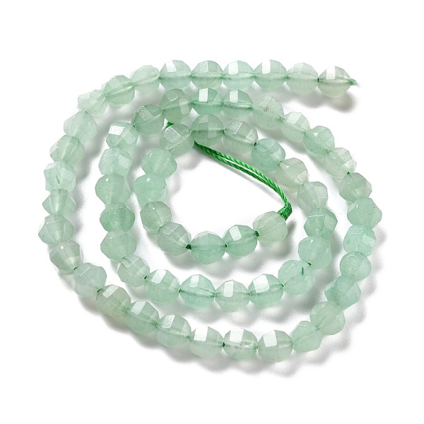 

PandaHall Natural Green Aventurine Beads Strands, Faceted, Lantern, 5.5x5.5mm, Hole: 0.8mm, about 62pcs/strand, 14.96''(38cm) Green...