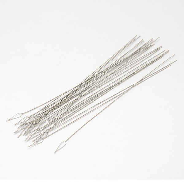 

PandaHall Stainless Steel Knitting Needles, Stainless Steel Color, 150x0.8mm, Pin: 0.8mm, about 5pcs/bag Stainless Steel