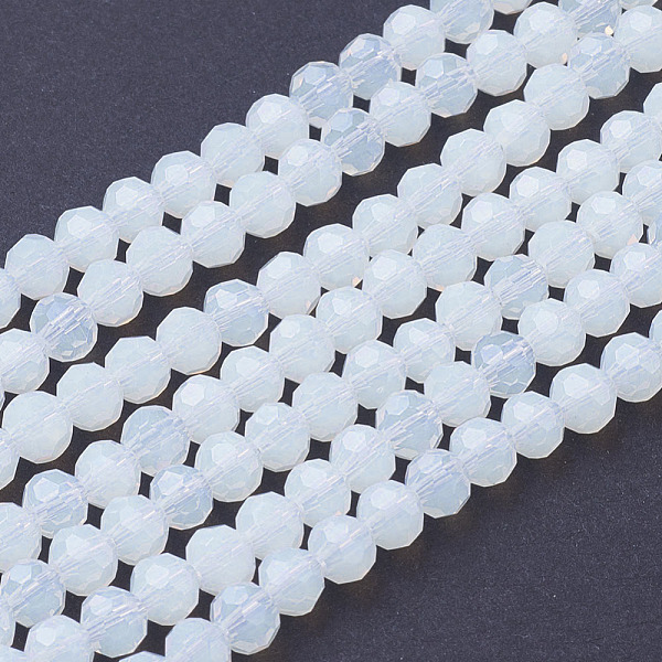 

PandaHall Faceted Round Opalite Beads Strands, 4mm, Hole: 1mm, about 88~90pcs/strand, 28~30cm Opalite Round Cyan