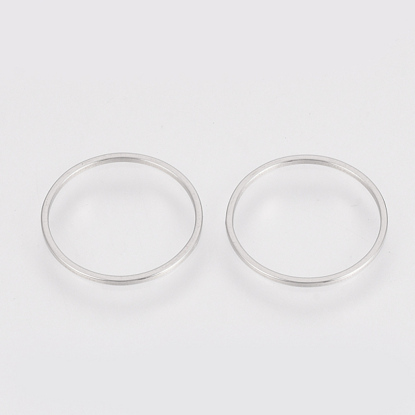 

PandaHall 304 Stainless Steel Linking Ring, Ring, Stainless Steel Color, 12x0.8~1mm 304 Stainless Steel Ring