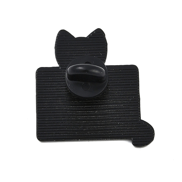 Katze Mit Wort Cat Scan Emaille Pins