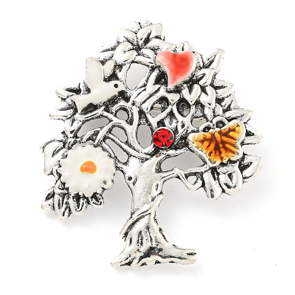 

PandaHall Christmas Tree Theme Zinc Alloy with Rhinestone Brooches, Enamel Pins, Antique Silver, 43.5x37.5x4mm Alloy+Rhinestone Christmas...