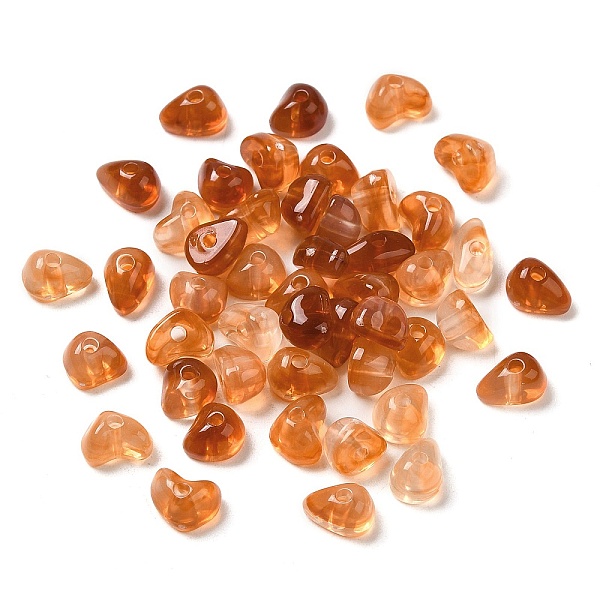

PandaHall Transparent Acrylic Beads, Nuggets, Chocolate, 4.3~5.8x7.6~8.5x3.8~4.7mm, Hole: 1.6mm, about 4200pcs/500g Acrylic Nuggets Brown