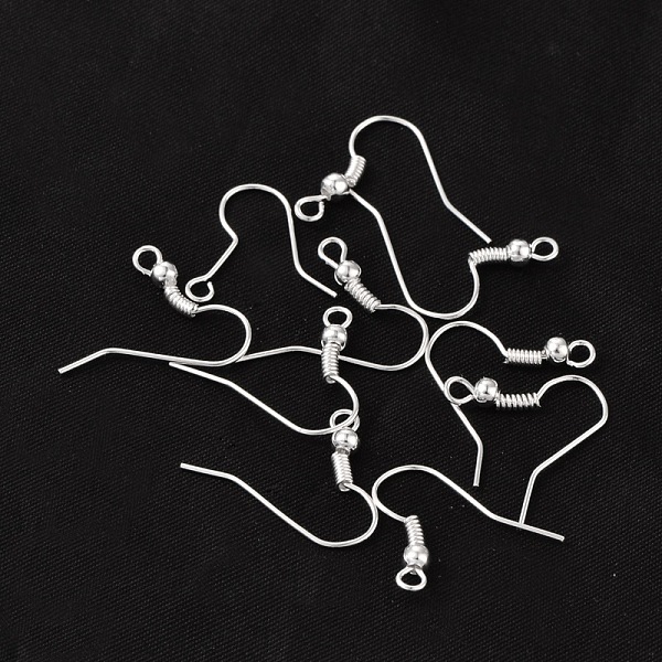 Earring Jewelry Findings Iron Silver Color Plated Earring Hooks