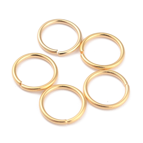

PandaHall Rack Plating Brass Jump Rings, Open Jump Rings, Long-Lasting Plated, Real 24K Gold Plated, 10x1mm, 18 Gauge, Inner Diameter: 8mm...