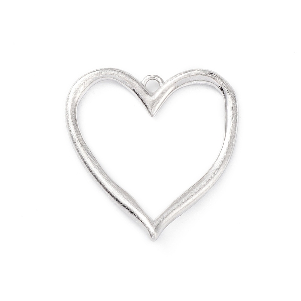 

PandaHall Matte Rack Plating Brass Pendants, Heart Charms, Long-Lasting Plated, Cadmium Free & Lead Free, Matte Platinum Color...