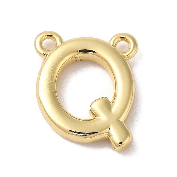 

PandaHall Rack Plating Brass Pendants, Long-Lasting Plated, Lead Free & Cadmium Free, Letter Charms, Real 18K Gold Plated, Letter Q...