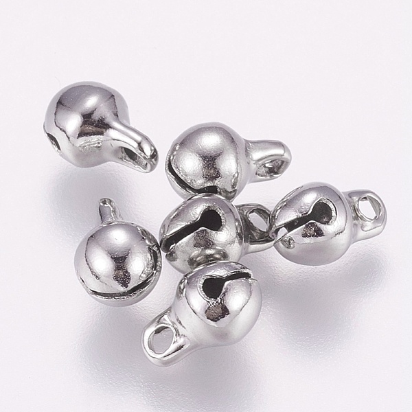 

PandaHall 304 Stainless Steel Charms, Bell Shape, Stainless Steel Color, 8x5x5mm, Hole: 1.5mm 304 Stainless Steel Bell