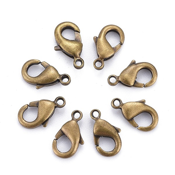 

PandaHall Brass Lobster Claw Clasps, Parrot Trigger Clasps, Cadmium Free & Nickel Free & Lead Free, Antique Bronze, 10x5x3mm, Hole: 1mm...