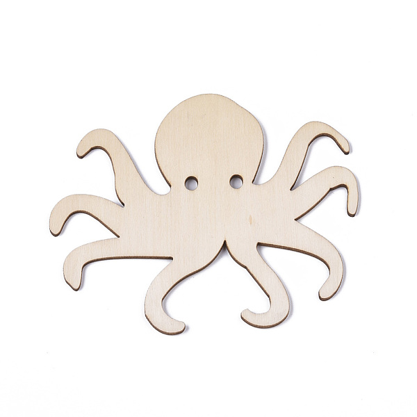 

PandaHall Squid Shape Unfinished Wood Cutouts, Laser Cut Wood Shapes, for Home Decor Ornament, DIY Craft Art Project, PapayaWhip..., Orange