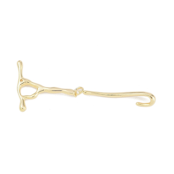 

PandaHall Brass Toggle Clasps, for Bracelet Making, Real 18K Gold Plated, 27x24.5x2.7mm, Hole: 1.2mm Brass Others